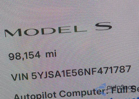 2022 Tesla Model S Dual Motor All-Wheel Drive z USA, uszkodzony, nr VIN 5YJSA1E56NF471787